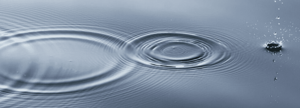 Ripple effect in water