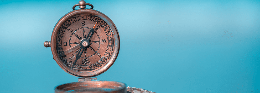 Vintage Compass On Stone